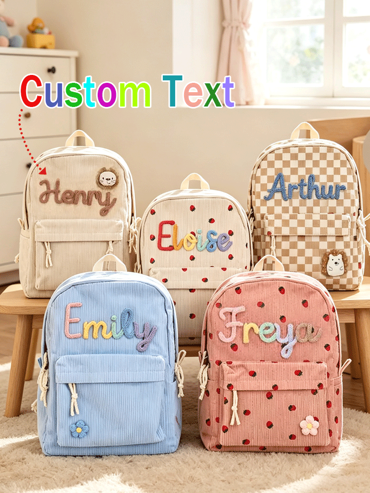 Embroidery Kit Pouch - [Индивидуальный дизайн] Персонализированный школьный рюкзак с