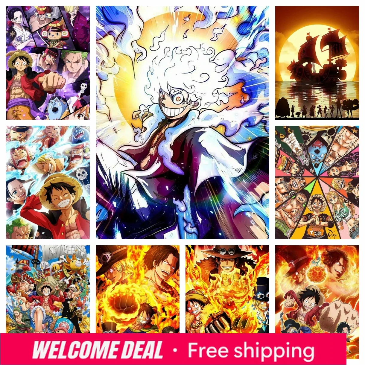 Embroidery Room - Новинка 2026/2024: Японская аниме-картина One Piece
