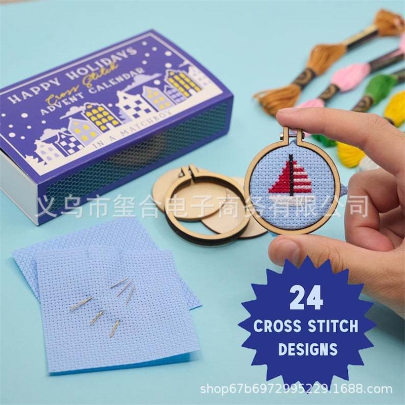 Embroidery Xmas Kits - DIY Рождественский набор адвент-календаров для вышивки
