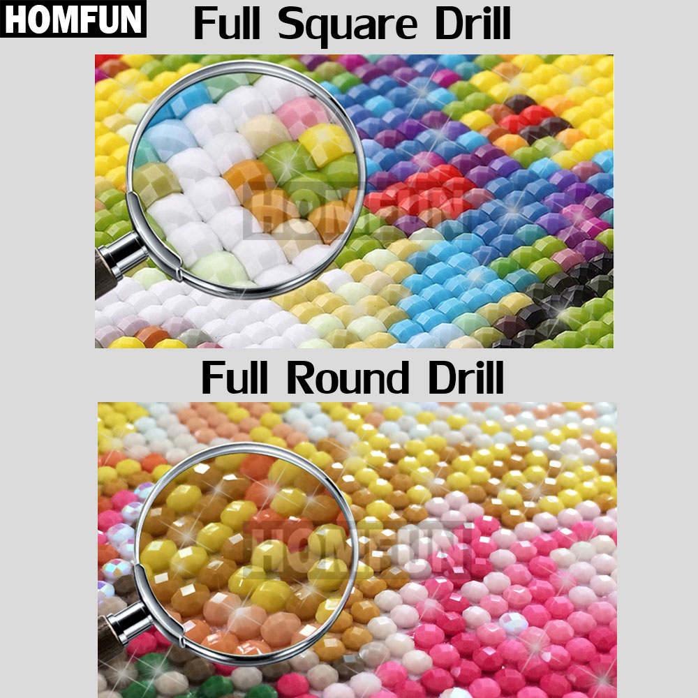 Алмазная 5D картина HOMFUN «Ан – обзор и цена Embroidery Jesus