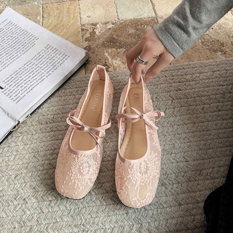 Женские нежные балетки на плос – обзор и цена Embroidery Flat Shoes