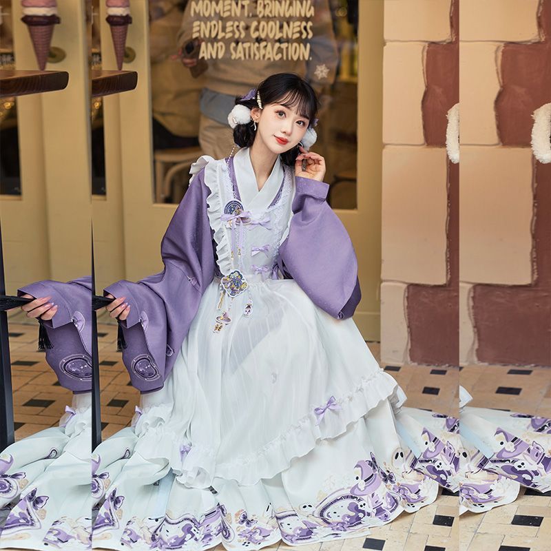 Милое китайское фиолетовое дли – обзор и цена Embroidery Apron