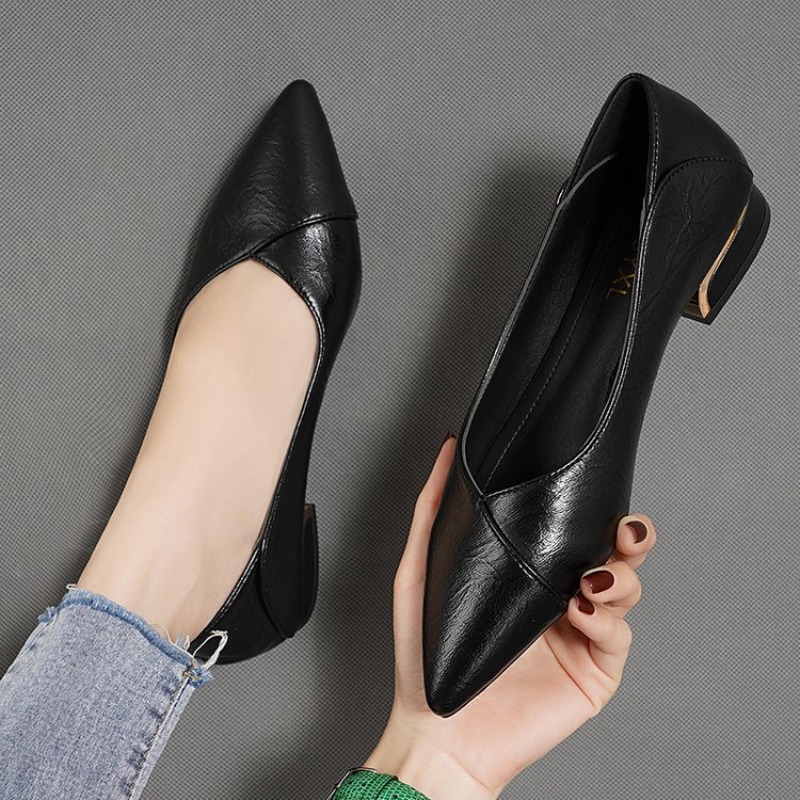 Новые женские кожаные туфли с  – обзор и цена Embroidery Flat Shoes