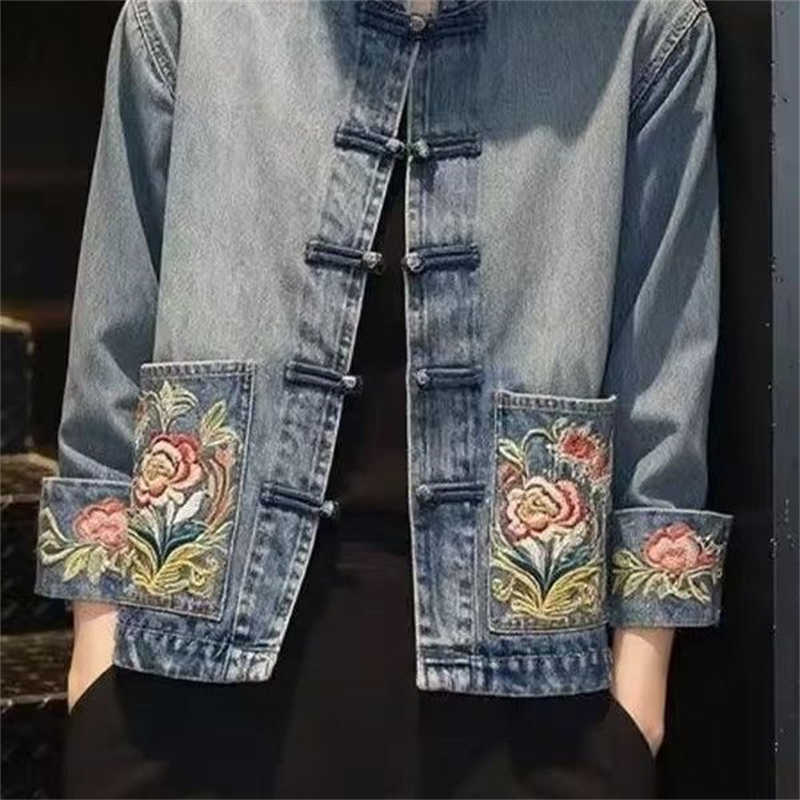Весенне-осенняя красивая джинс – обзор и цена Embroidery Jacket Jeans