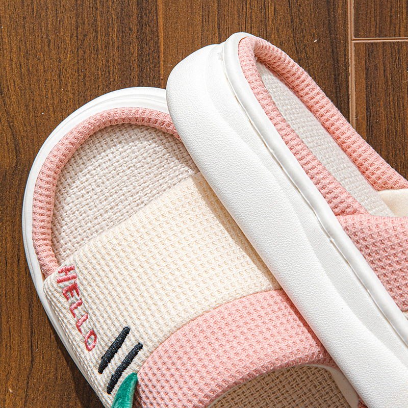 Новые льняные тапочки для женщ – обзор и цена Embroidery Flat Shoes