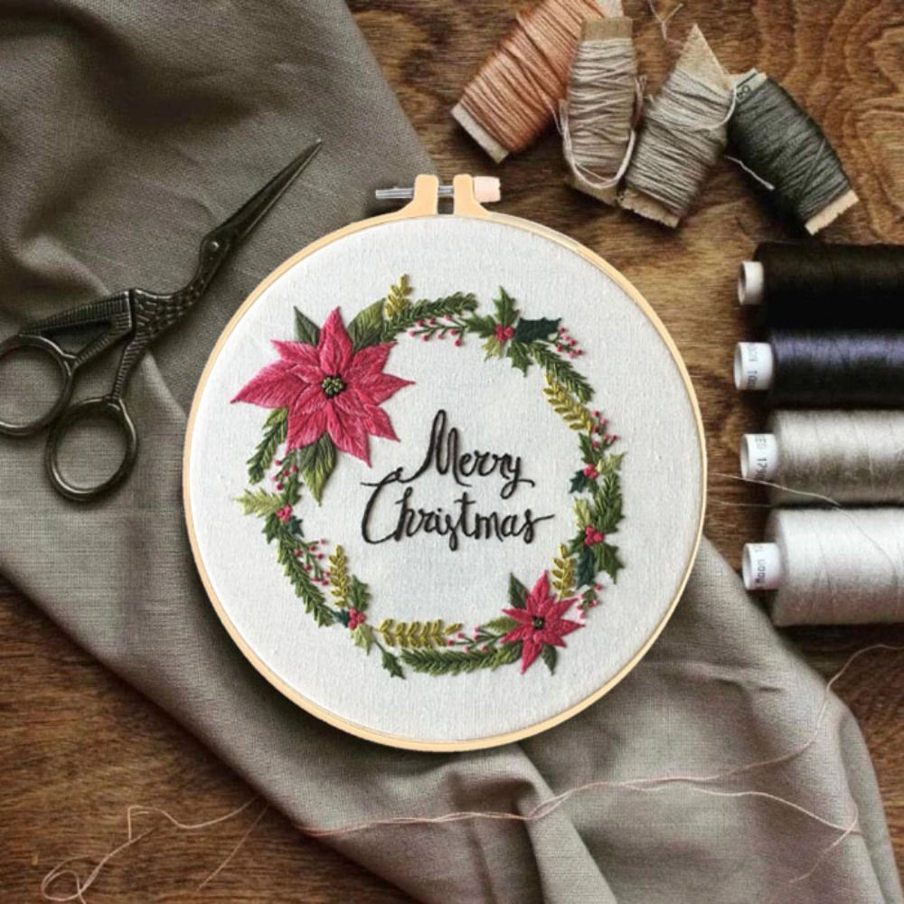 Рождественские подарки DIY Рож – обзор и цена Embroidery Xmas Kits