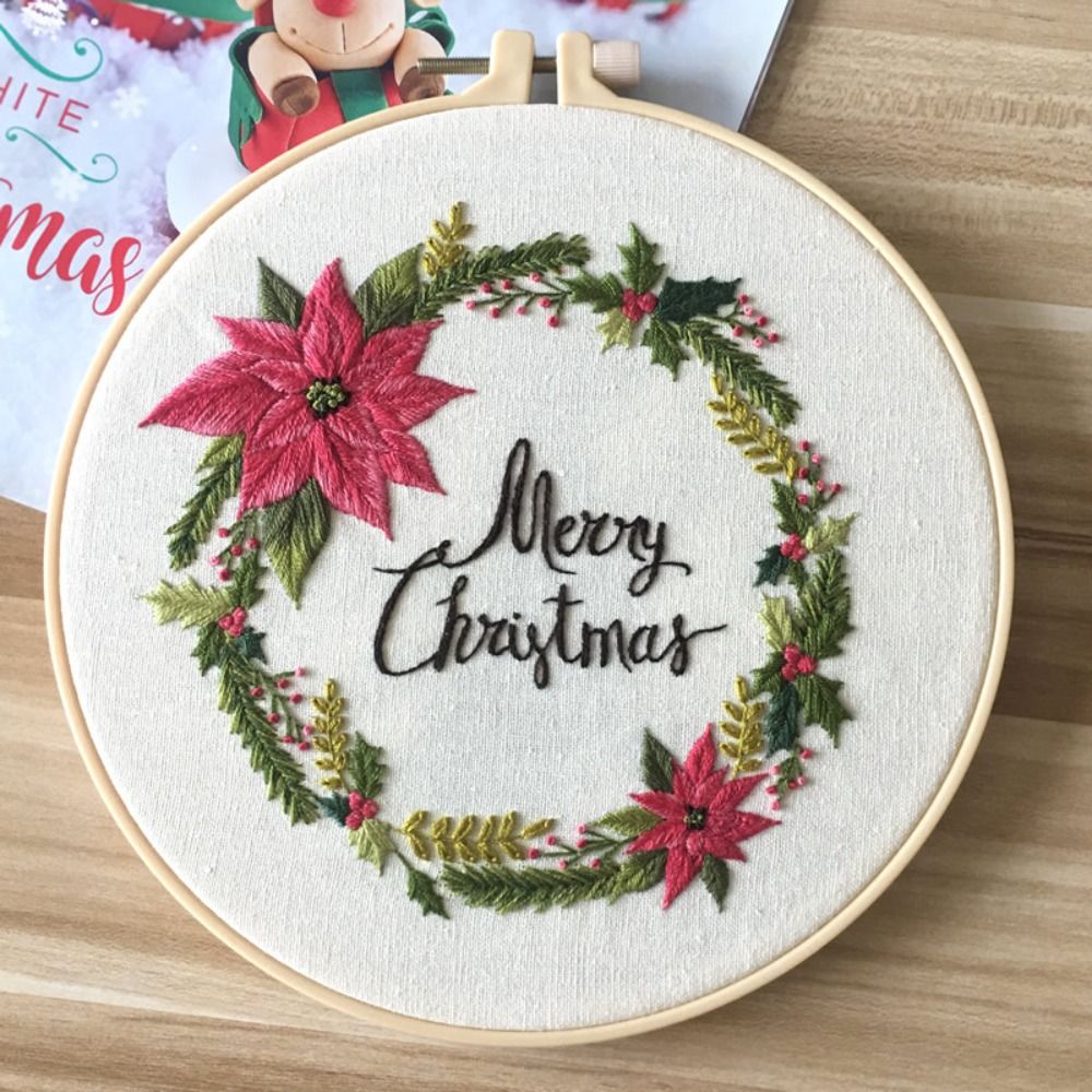 Рождественские подарки DIY Рож – обзор и цена Embroidery Xmas Kits