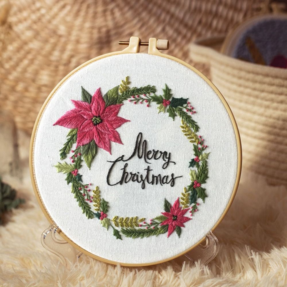 Рождественские подарки DIY Рож – обзор и цена Embroidery Xmas Kits