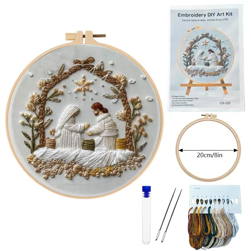 Набор для рождественской вышив – обзор и цена Embroidery Jesus