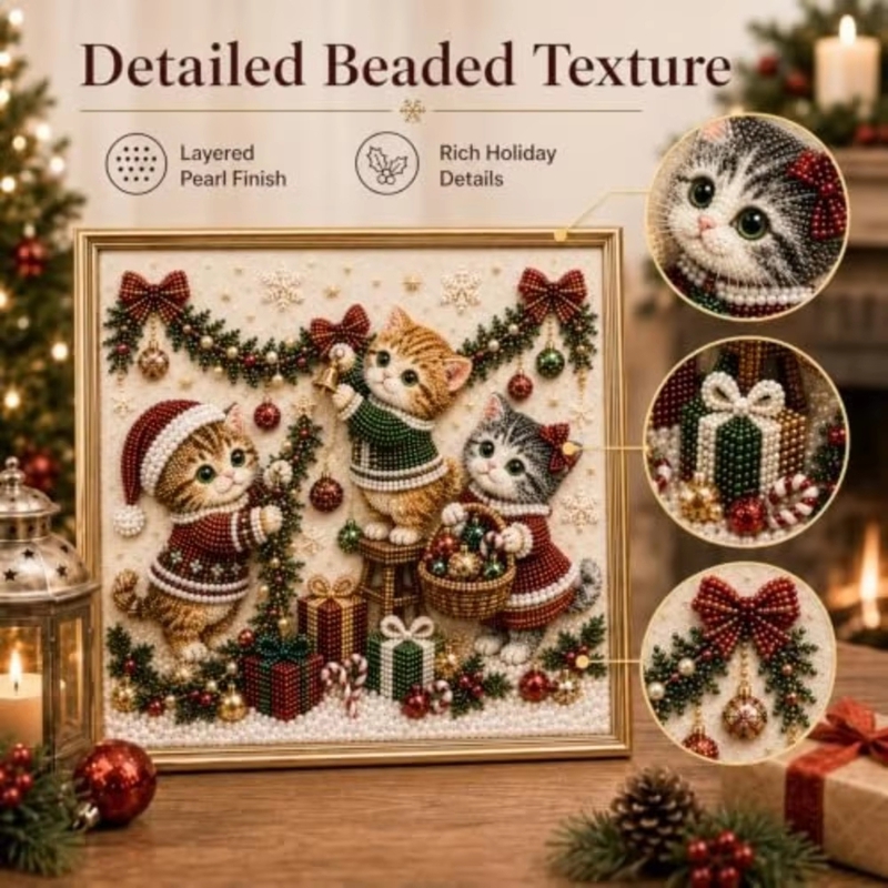 Набор для алмазной вышивки 3D  – обзор и цена Embroidery Xmas Kits