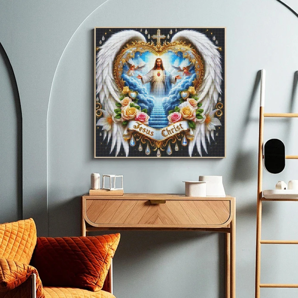 5D DIY алмазная живопись портр – обзор и цена Embroidery Jesus