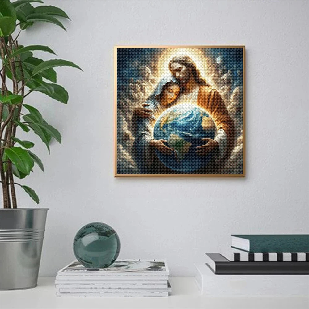 5D DIY алмазная живопись портр – обзор и цена Embroidery Jesus