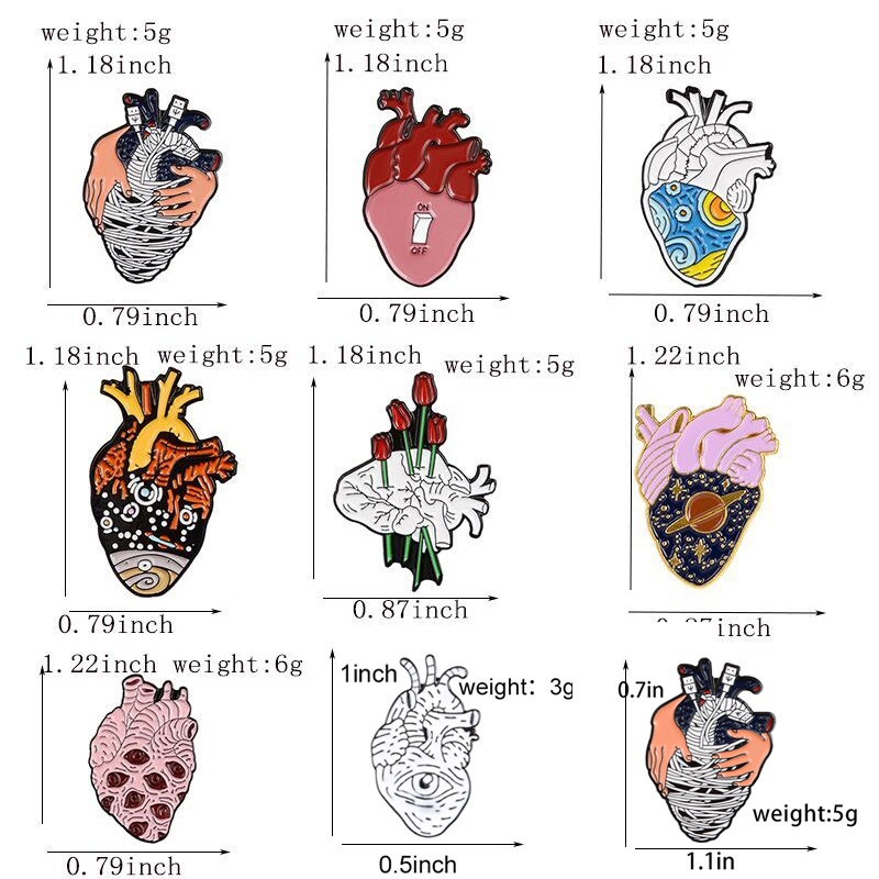 Брошь серии Heart Organ, медиц – обзор и цена Embroidery Quilting