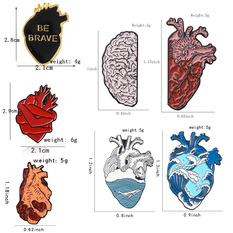 Брошь серии Heart Organ, медиц – обзор и цена Embroidery Quilting