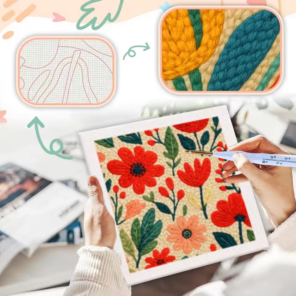 Набор для вышивки иглой GATYZT – обзор и цена Embroidery Ideas For Bags