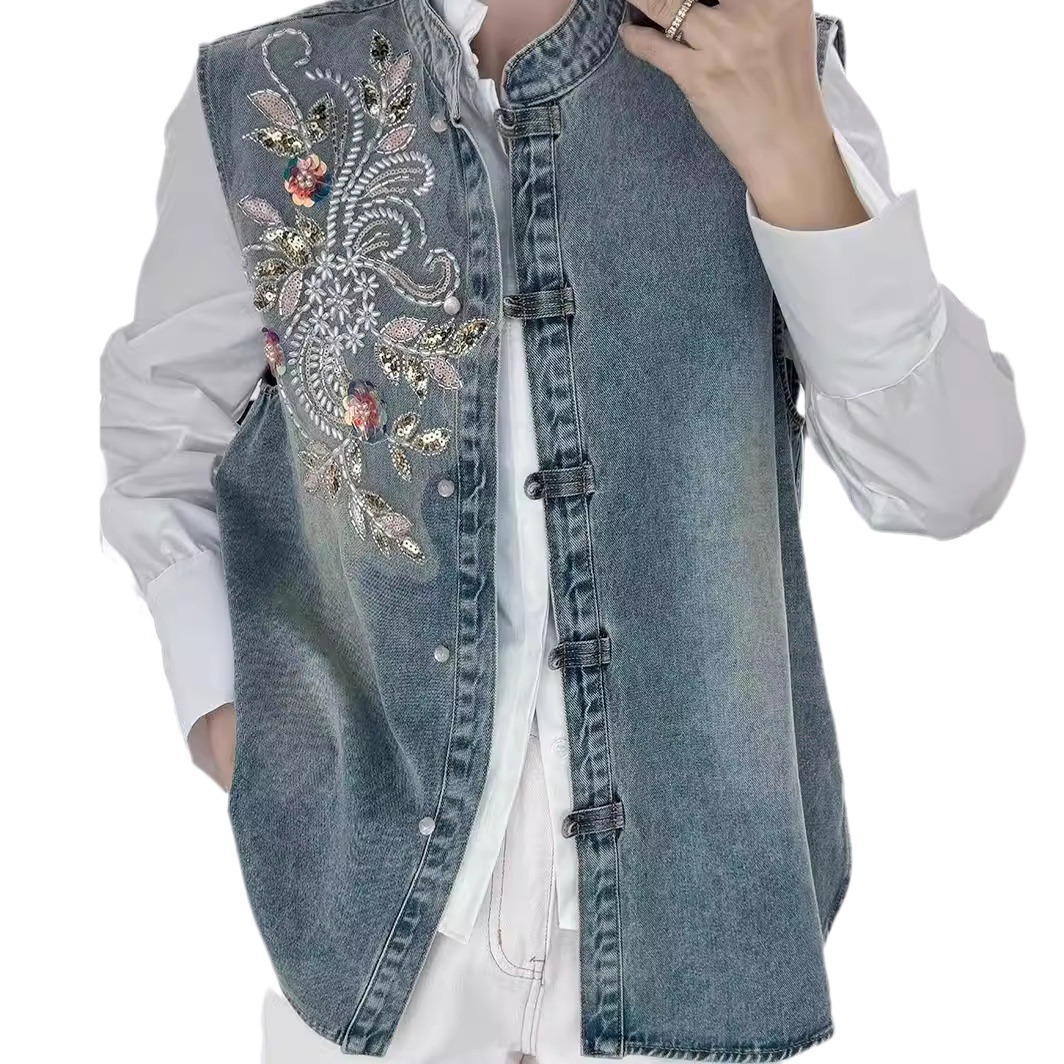 Джинсовые пальто, женские жиле – обзор и цена Embroidery Jacket Jeans