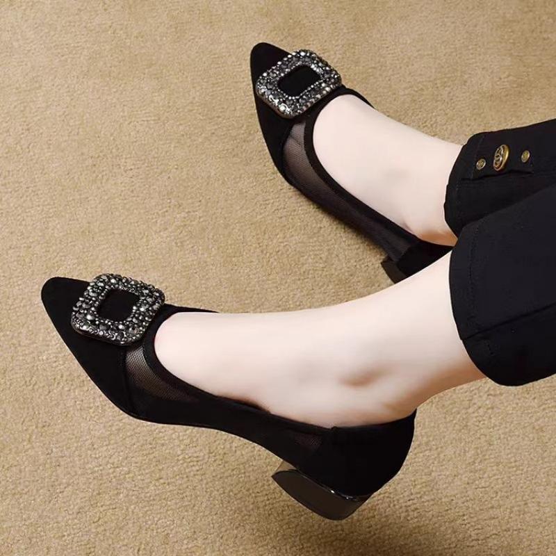 Элегантные туфли-лодочки с ост – обзор и цена Embroidery Flat Shoes