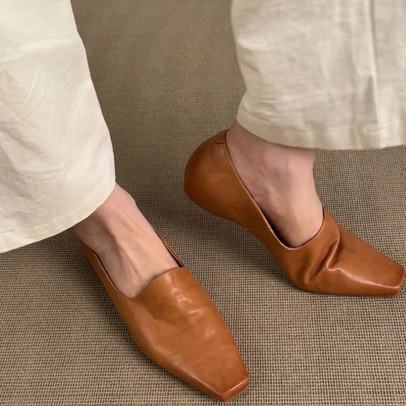 Ретро-лоферы женские, без заст – обзор и цена Embroidery Flat Shoes