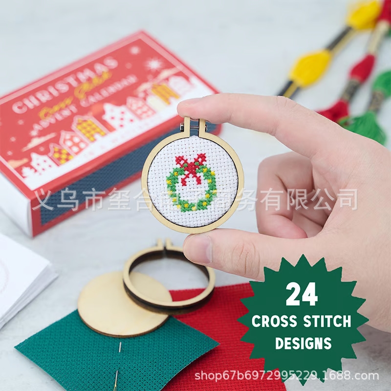 DIY Рождественский набор адвен – обзор и цена Embroidery Xmas Kits